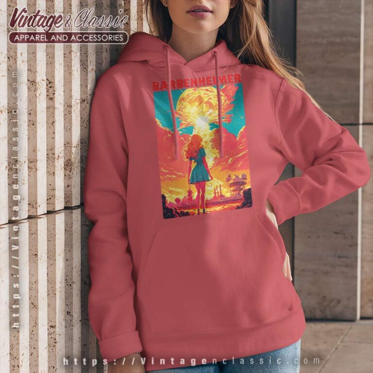 Barbenheimer Barbie Art Poster Hoodie Barbenheimer Barbie Art Poster Hoodie