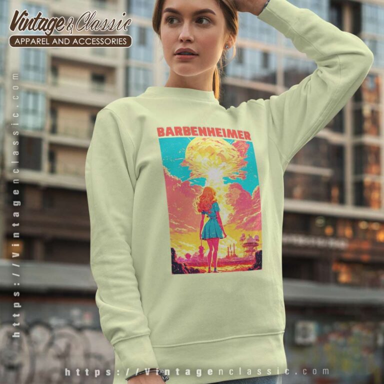 Barbenheimer Barbie Art Poster Sweatshirt Barbenheimer Barbie Art Poster Sweatshirt