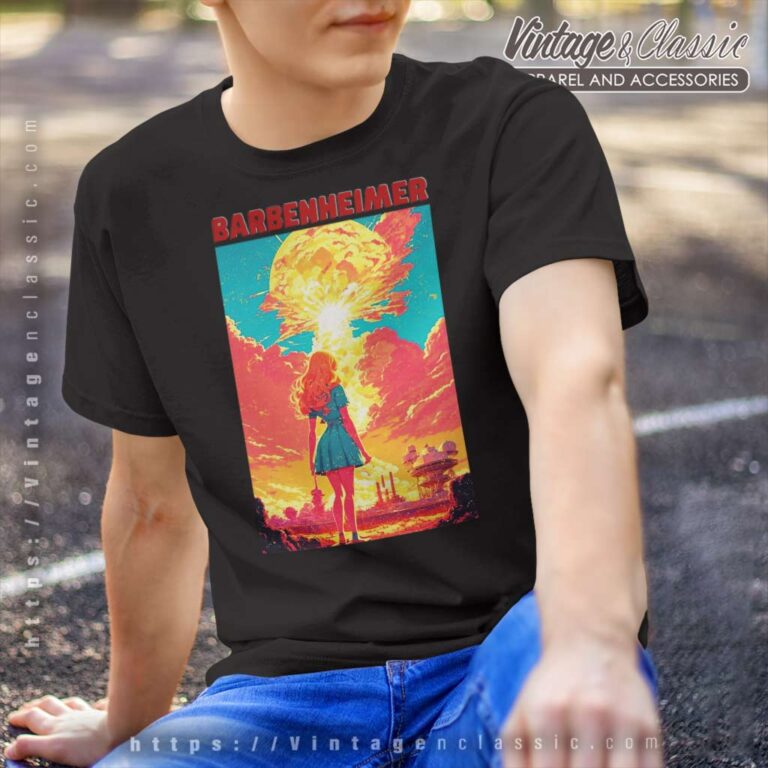 Barbenheimer Barbie Art Poster T Shirt Barbenheimer Barbie Art Poster T Shirt