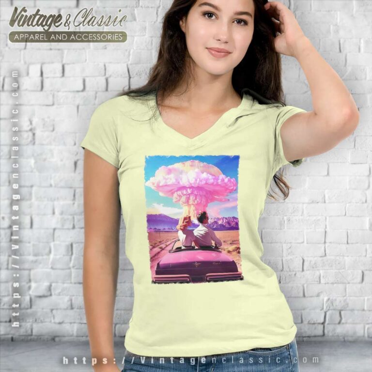 Barbenheimer Barbie Destroyer V Neck TShirt Barbenheimer Barbie Destroyer V Neck TShirt