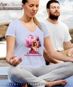 Barbenheimer Barbie Oppenheimer V Neck TShirt