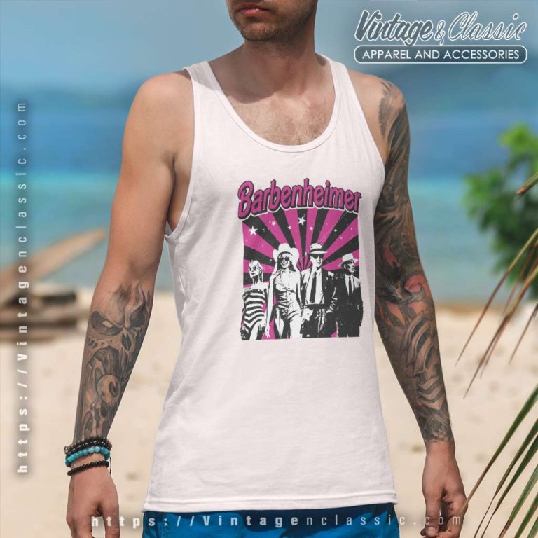 Barbenheimer Come On Baby Babie Party Tank Top Racerback Barbenheimer Come On Baby Babie Party Tank Top Racerback