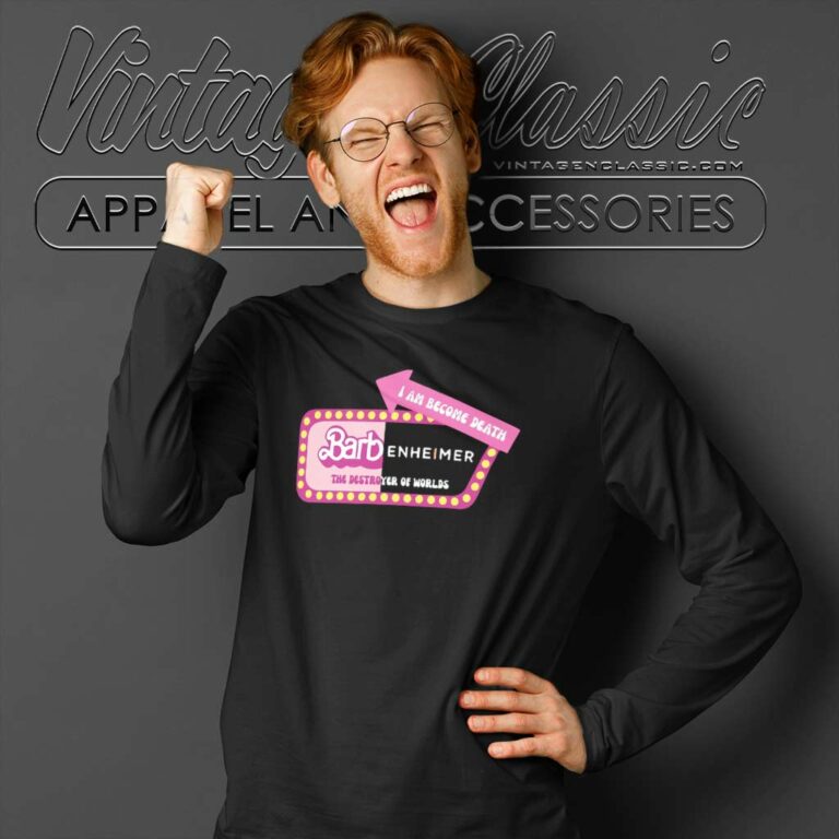 Barbenheimer I Am Become Death Long Sleeve Tee Barbenheimer I Am Become Death Long Sleeve Tee