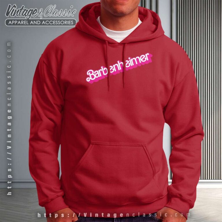 Barbenheimer Meme Pink 2023 Hoodie Barbenheimer Meme Pink 2023 Hoodie