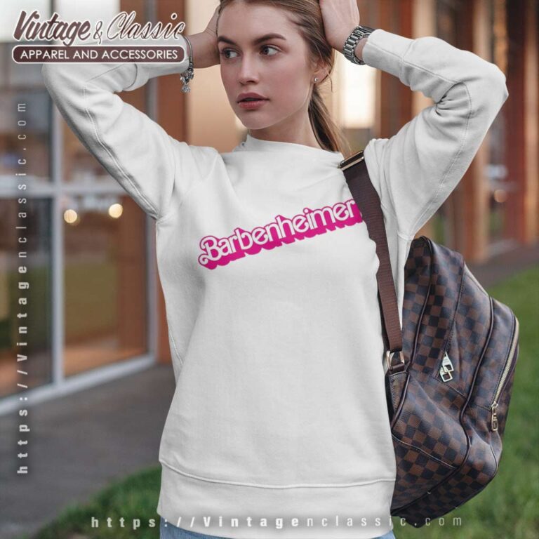 Barbenheimer Meme Pink 2023 Sweatshirt Barbenheimer Meme Pink 2023 Sweatshirt