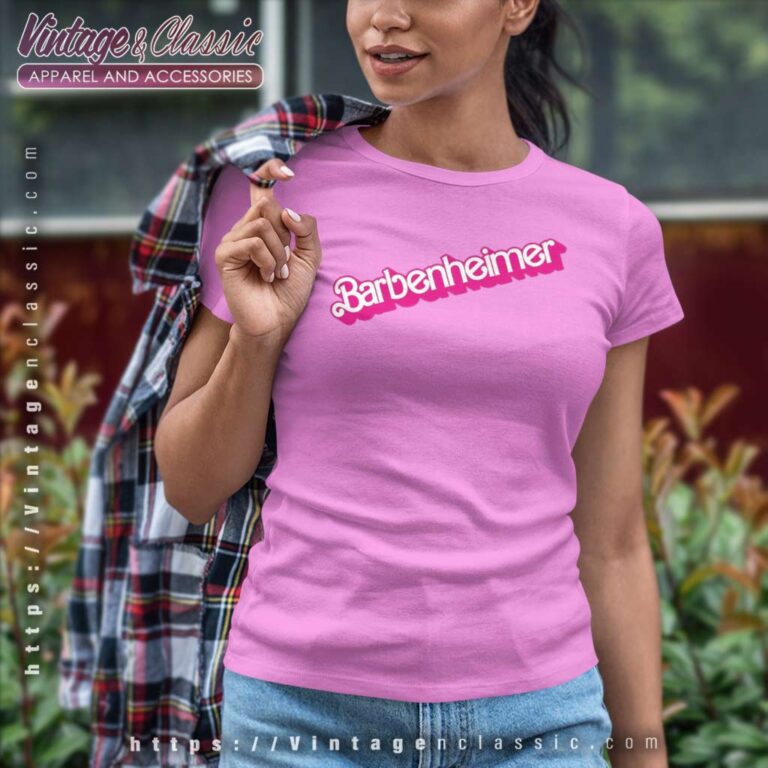Barbenheimer Meme Pink 2023 Women TShirt Barbenheimer Meme Pink 2023 Women TShirt
