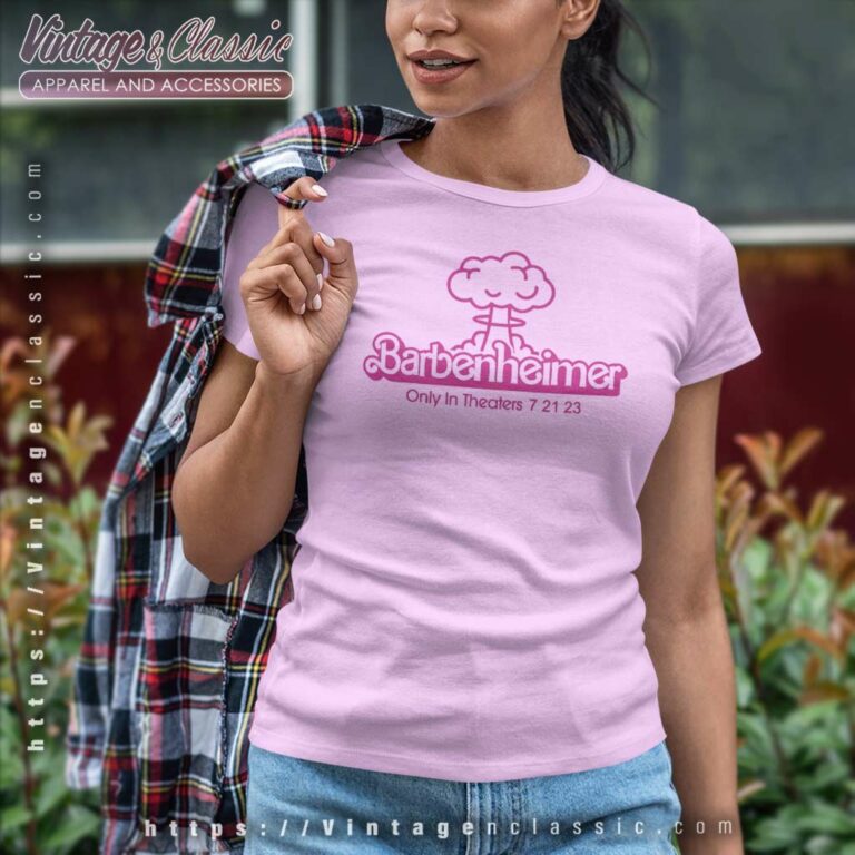 Barbenheimer Only In Theaters 7 21 23 Women TShirt Barbenheimer Only In Theaters 7 21 23 Women TShirt