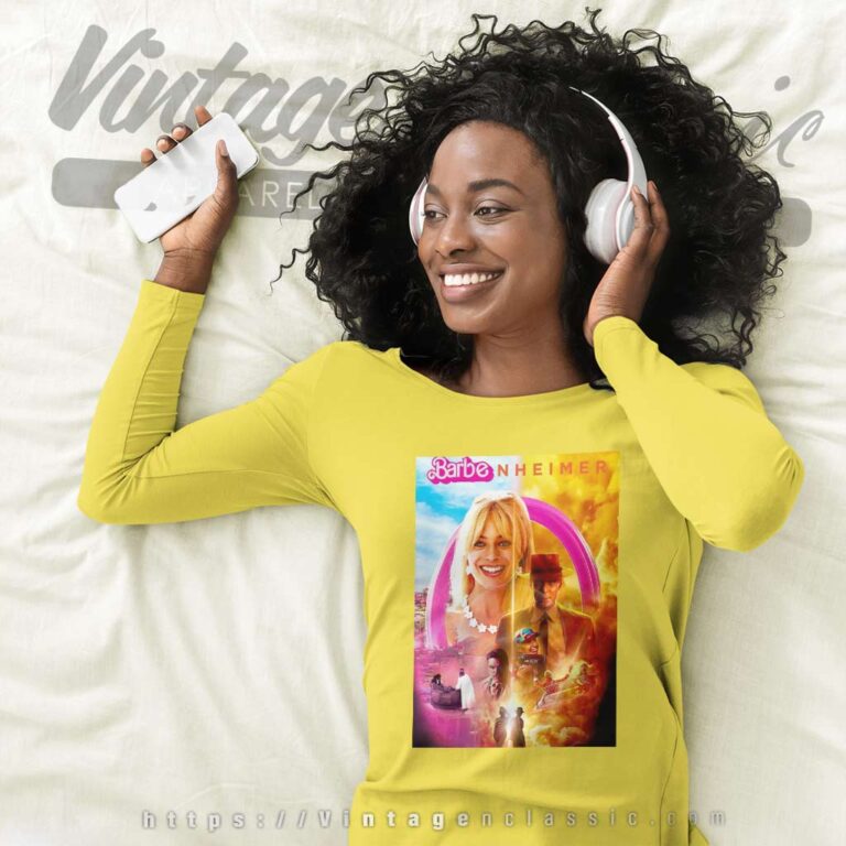 Barbenheimer Poster 2023 Long Sleeve Tee Barbenheimer Poster 2023 Long Sleeve Tee