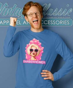Barbenheimer Shirt Barbie Oppenheimer Shirt 4 Barbenheimer Shirt Barbie Oppenheimer Movie Long Sleeve Tee