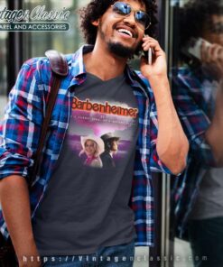 Barbenheimer Shirt Shes Everything V Neck TShirt