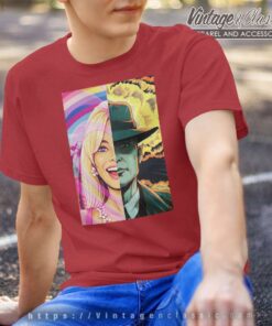 Barbenheimer The Battle Split Art T Shirt