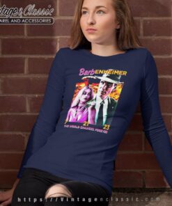 Barbenheimer The World Changes Forever Long Sleeve Tee