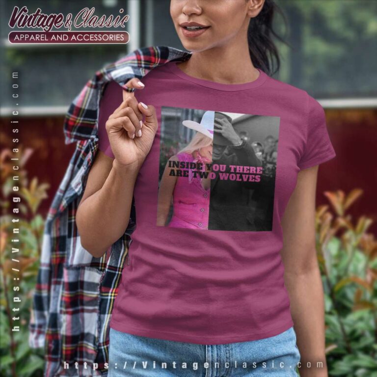 Barbenheimer Two Wolves Inside Of You Women TShirt Barbenheimer Two Wolves Inside Of You Women TShirt