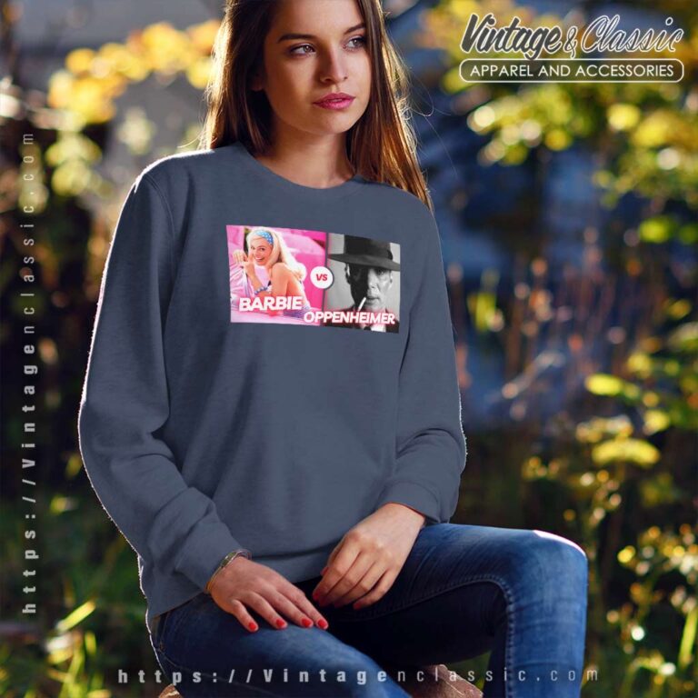 Barbie And Oppenheimer Compete For Box Office Glory Sweatshirt Barbie And Oppenheimer Compete For Box Office Glory Sweatshirt