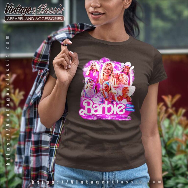 Barbie Is Everywhere Women TShirt Barbie Is Everywhere Women TShirt