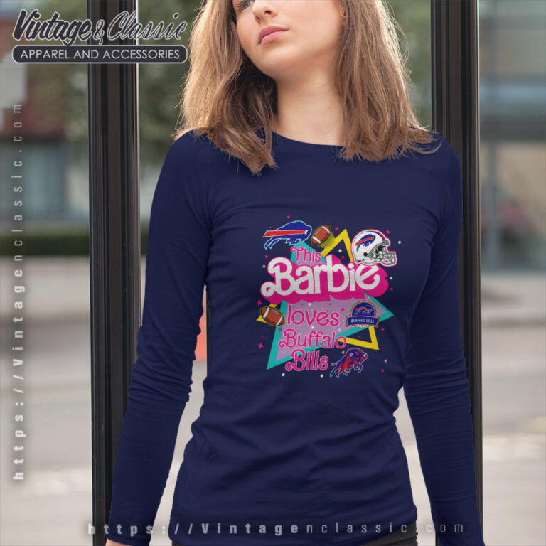Barbie Loves Buffalo Bills Long Sleeve Tee Barbie Loves Buffalo Bills Long Sleeve Tee