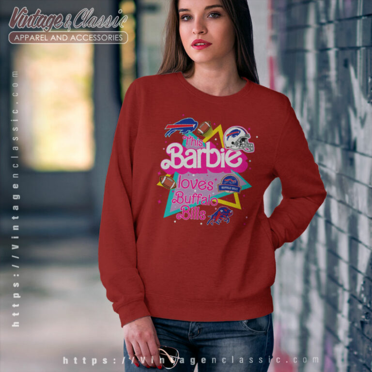 Barbie Loves Buffalo Bills Sweatshirt Barbie Loves Buffalo Bills Sweatshirt