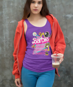Barbie Loves Pittsburgh Steelers Tank Top Racerback