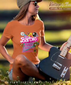Barbie Loves Pittsburgh Steelers Women T Shirt