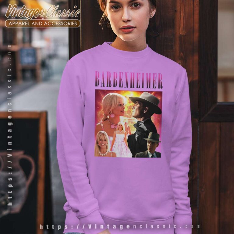Barbie Oppenheimer Movie Fan Sweatshirt Barbie Oppenheimer Movie Fan Sweatshirt