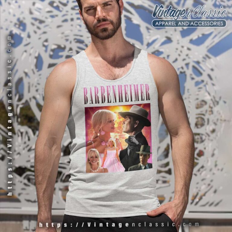 Barbie Oppenheimer Movie Fan Tank Top Racerback Barbie Oppenheimer Movie Fan Tank Top Racerback