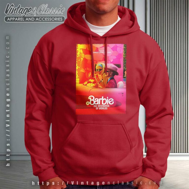 Barbie Poster Oppenheimer Barbenheimer Hoodie Barbie Poster Oppenheimer Barbenheimer Hoodie