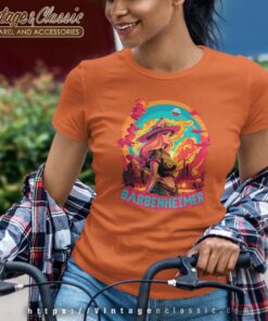 Barbie Shirt Barbenheimer Art Movie Shirt 6 Barbie Shirt Barbenheimer Art Movie Women TShirt