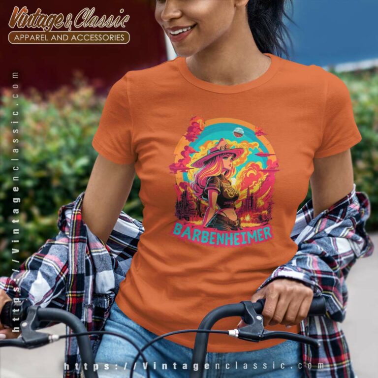 Barbie Shirt Barbenheimer Art Movie Women TShirt Barbie Shirt Barbenheimer Art Movie Women TShirt