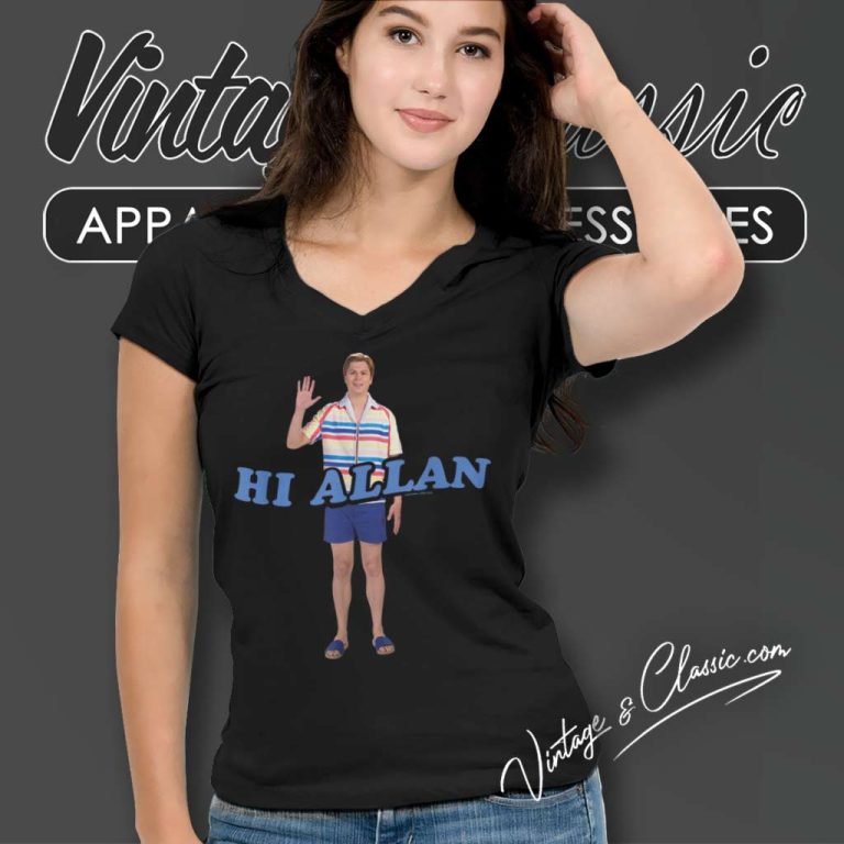 Barbie The Movie Hi Allan V Neck TShirt Barbie The Movie Hi Allan V Neck TShirt