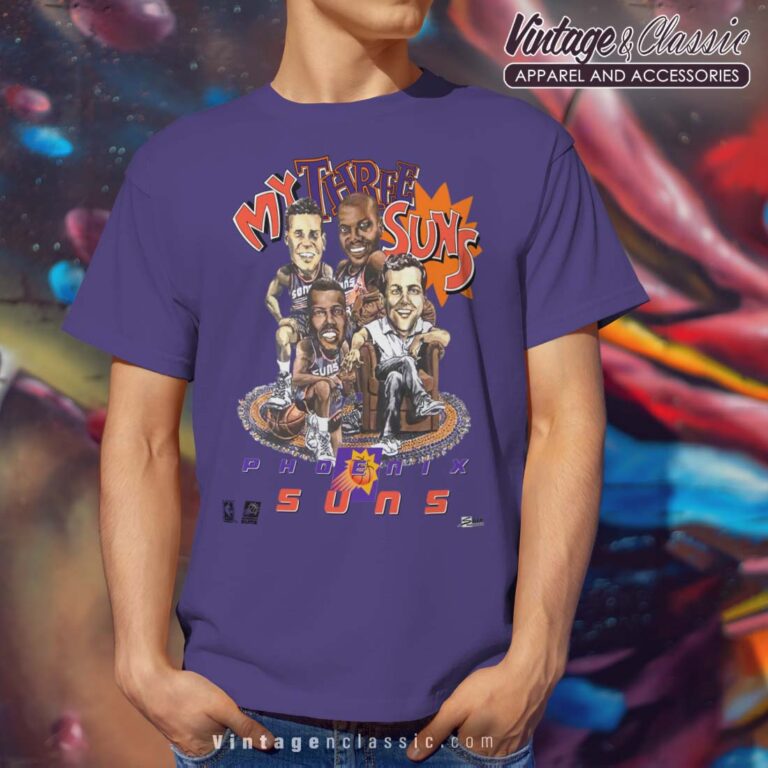 Barkley KJ Majerle Westphal Caricature Purple T Shirt Barkley KJ Majerle Westphal Caricature Purple T Shirt