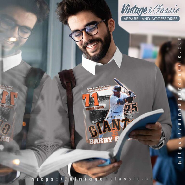 Barry Bonds San Francisco Giants Home Run Sweatshirt Barry Bonds San Francisco Giants Home Run Sweatshirt