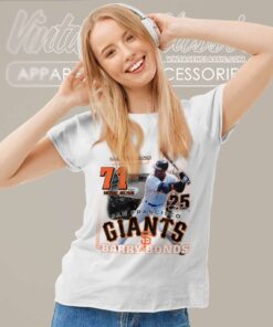 Barry Bonds San Francisco Giants Home Run Women TShirt