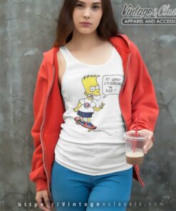 Bart Simpson At Least Im Enjoying The Ride Tank Top Racerback