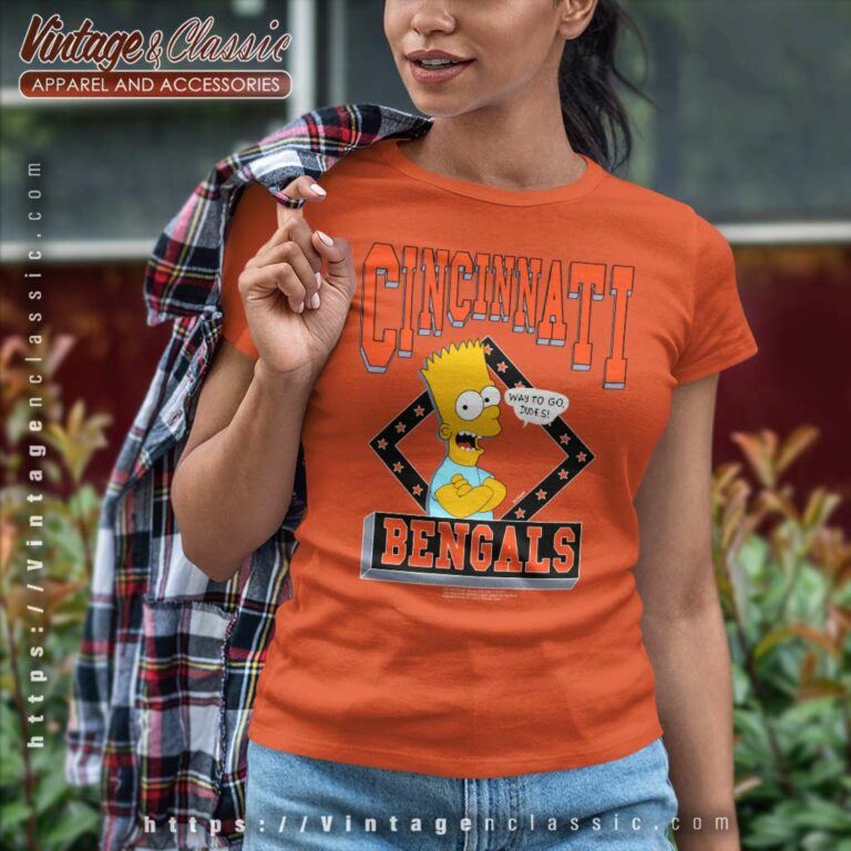 Bart Simpson Cincinnati Bengals Women TShirt Bart Simpson Cincinnati Bengals Women TShirt