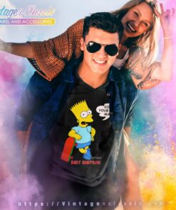 Bart Simpson Cool Your Jets Man V Neck TShirt