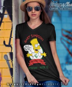 Bart Simpson Earth Day Save My Planet Shirt 5 Bart Simpson Earth Day Save My Planet V Neck TShirt