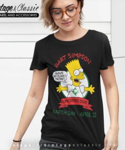 Bart Simpson Earth Day Save My Planet Shirt 6 Bart Simpson Earth Day Save My Planet Women TShirt