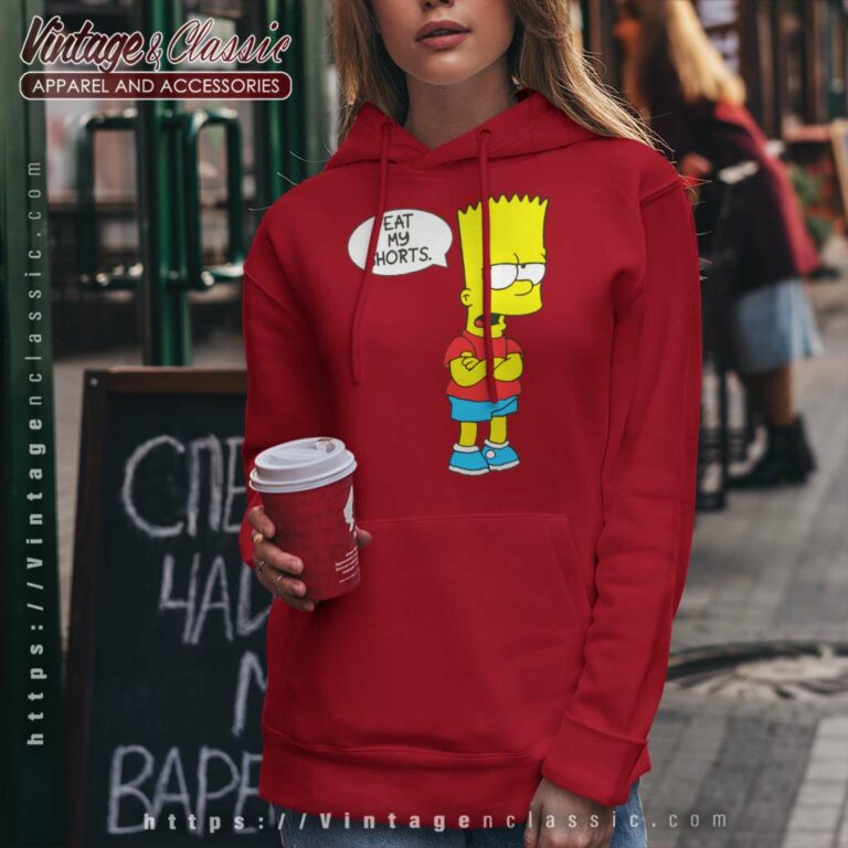 Bart Simpson Eat My Shorts Hoodie Bart Simpson Eat My Shorts Hoodie