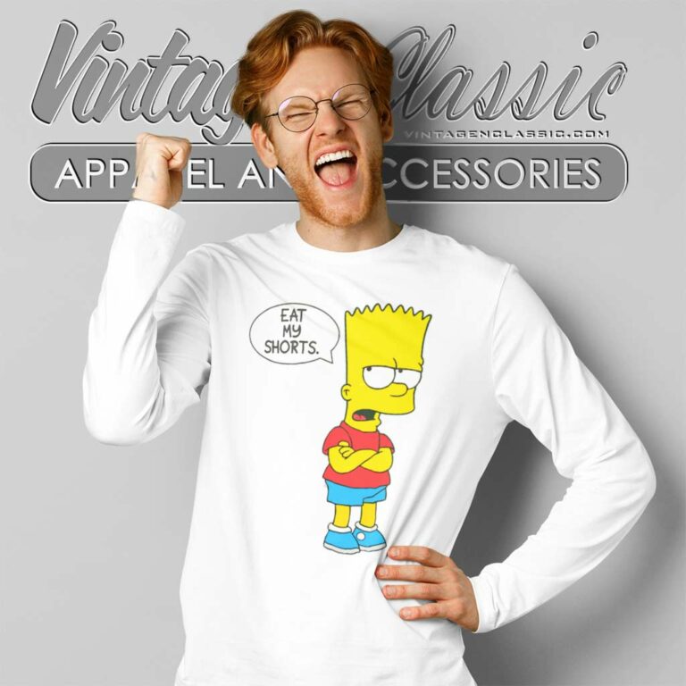 Bart Simpson Eat My Shorts Long Sleeve Tee Bart Simpson Eat My Shorts Long Sleeve Tee