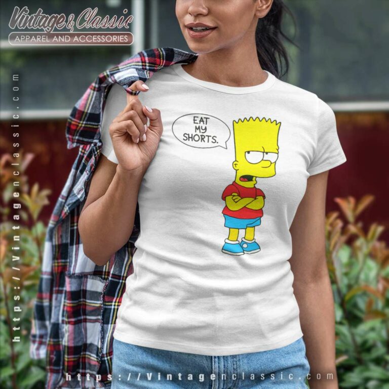 Bart Simpson Eat My Shorts Women TShirt Bart Simpson Eat My Shorts Women TShirt