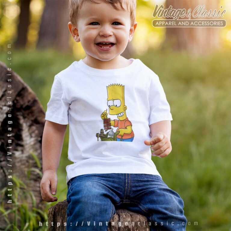 Bart Simpson Firecracker Slingshot Kid T Shirt Bart Simpson Firecracker Slingshot Kid T Shirt