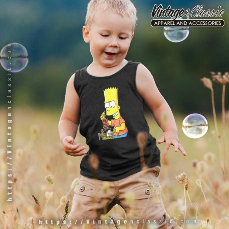 Bart Simpson Firecracker Slingshot Kid Tank Top Bart Simpson Firecracker Slingshot Kid Tank Top