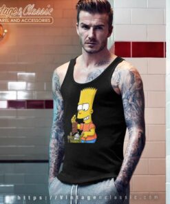 Bart Simpson Firecracker Slingshot Tank Top Racerback