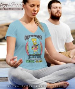 Bart Simpson Gulf Defender V Neck TShirt