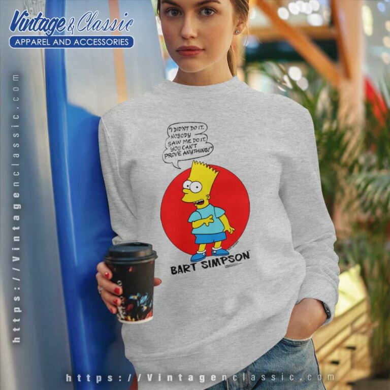 Bart Simpson I Didnt Do It Sweatshirt Bart Simpson I Didnt Do It Sweatshirt