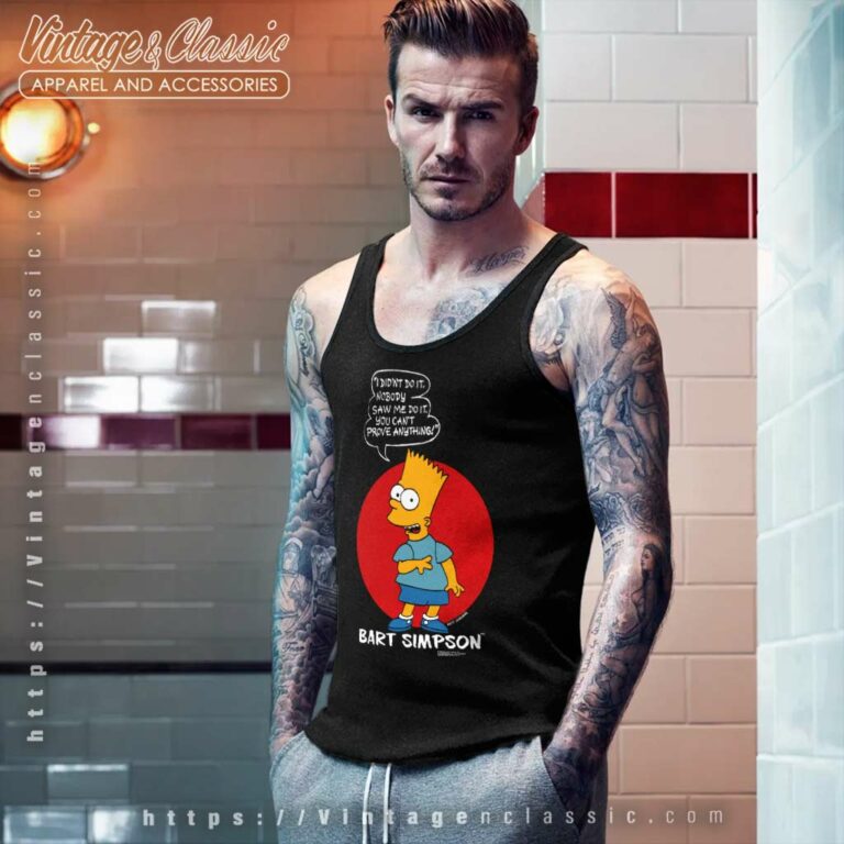 Bart Simpson I Didnt Do It Tank Top Racerback Bart Simpson I Didnt Do It Tank Top Racerback