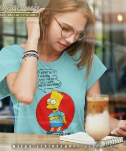Bart Simpson I Didnt Do It Women TShirt