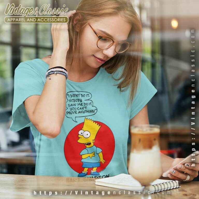 Bart Simpson I Didnt Do It Women TShirt Bart Simpson I Didnt Do It Women TShirt