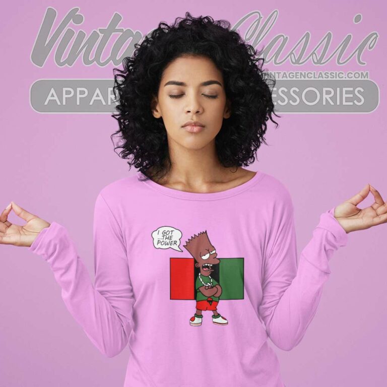 Bart Simpson I Got The Power Long Sleeve Tee Bart Simpson I Got The Power Long Sleeve Tee