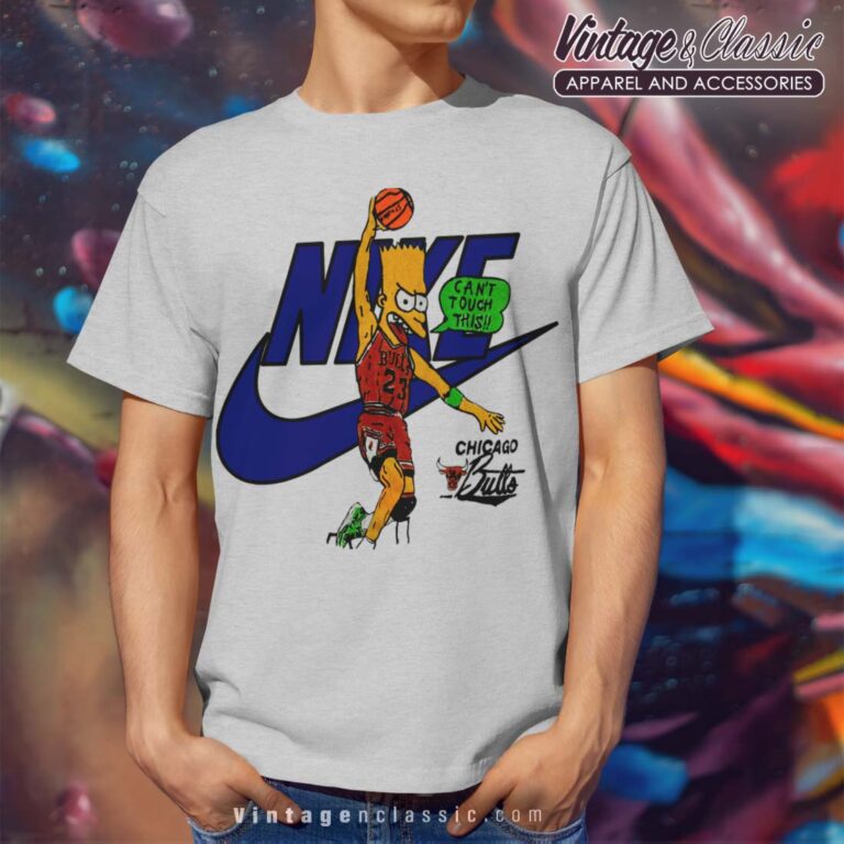 Bart Simpson Michael Jordan Parody Nike Sport Grey T Shirt Bart Simpson Michael Jordan Parody Nike Sport Grey T Shirt
